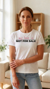 Not For Sale statement t-shirt. Write your own statement. What's your non-negotiable?