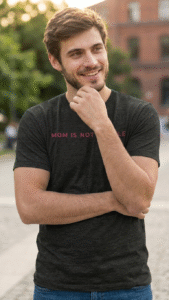 A bold statement for every stage of motherhood wear it loud. Mom Is Not For Sale for Man.